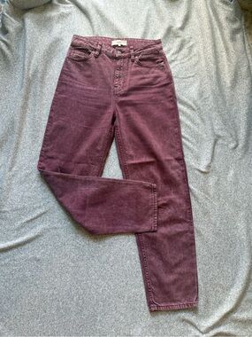 ba&sh Straight-Leg Jeans in Deep Wine